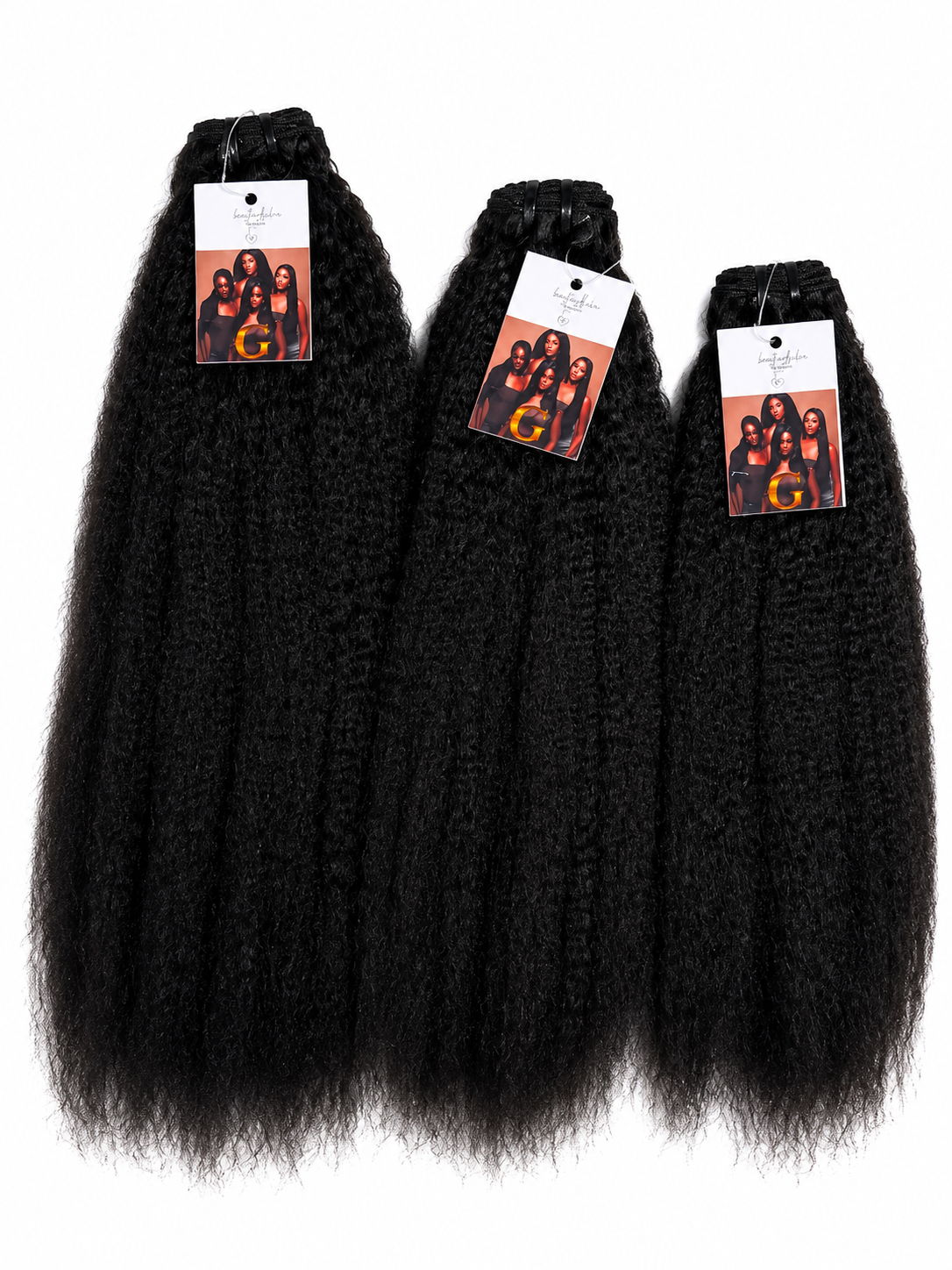 3bundles kynky straight 100%humain hair